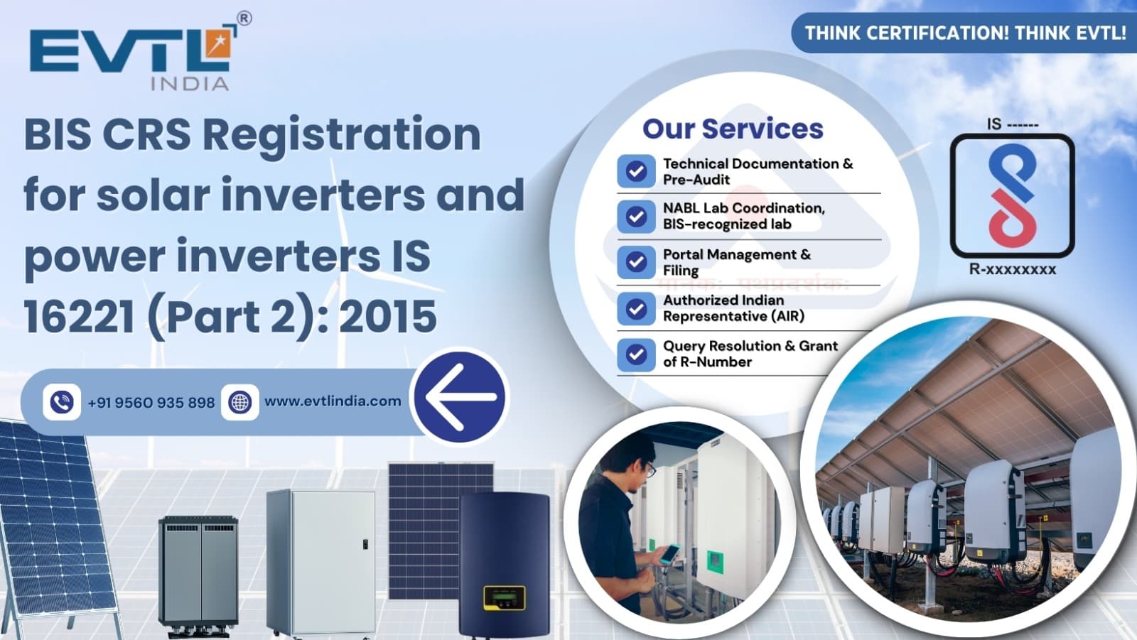BIS Registration for solar inverters and power inverters IS 16221 (Part 2): 2015